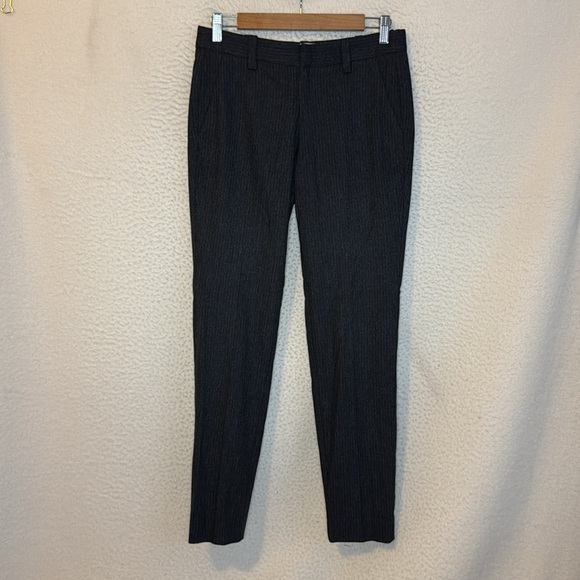 Zadig and Voltaire Pants Womens Small Pinstripe Grey Wool‎ Blend Size 36 - Picture 1 of 8